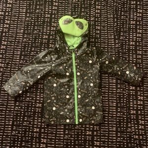 Cat & Jack Toddler Alien/Outerspace Raincoat